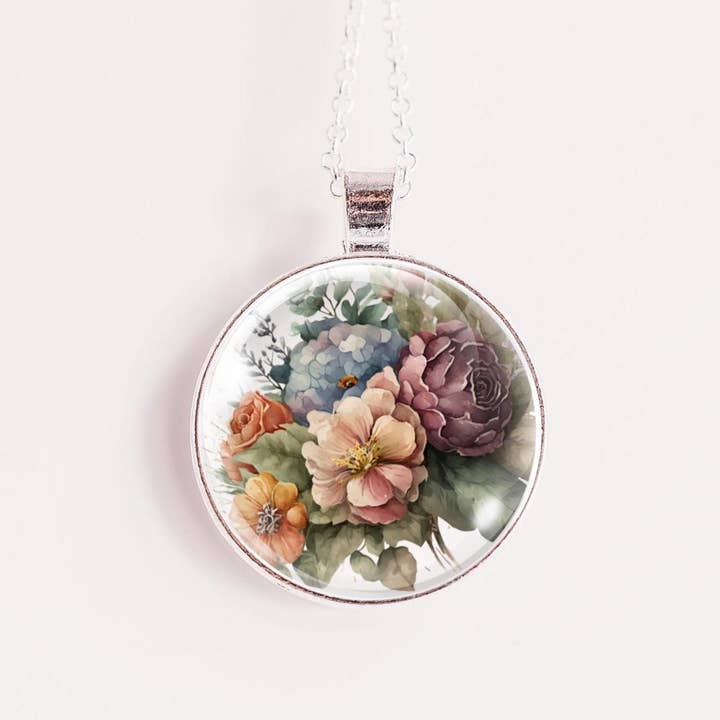 Collier en forme de bouquet de fleurs pour la vente par Whimsy Spirit Shop