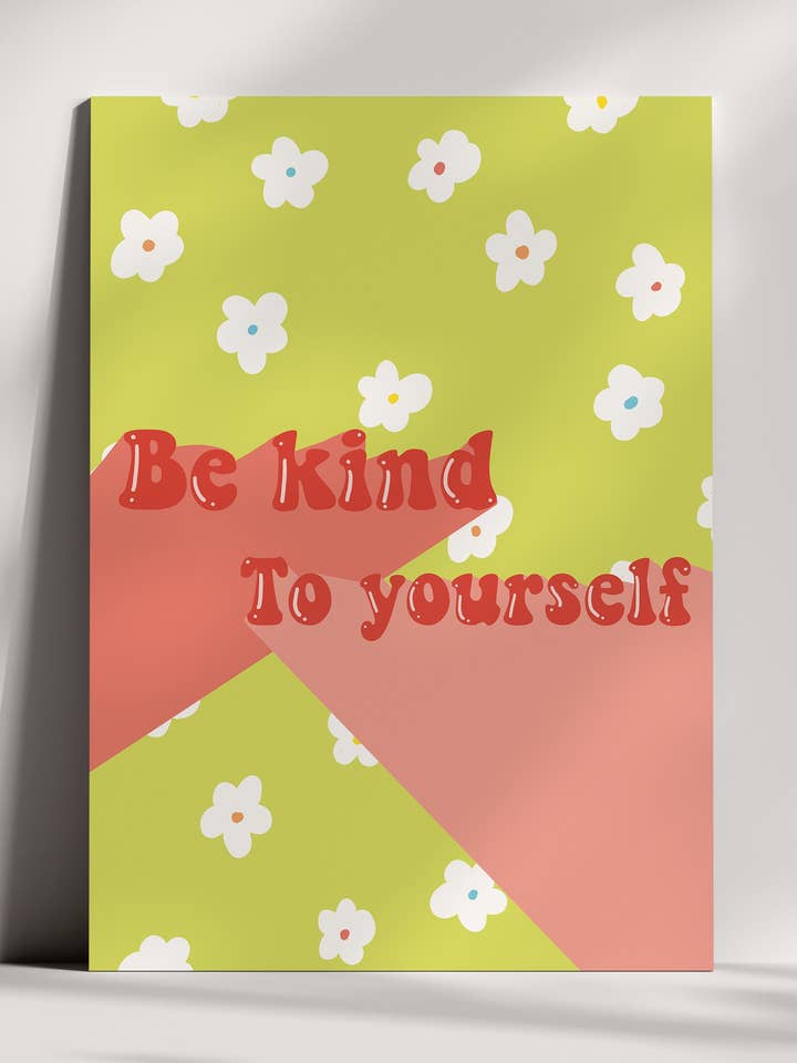 Be Kind Postcard Print for wholesale by Brown Suga Stationery & Print Shop