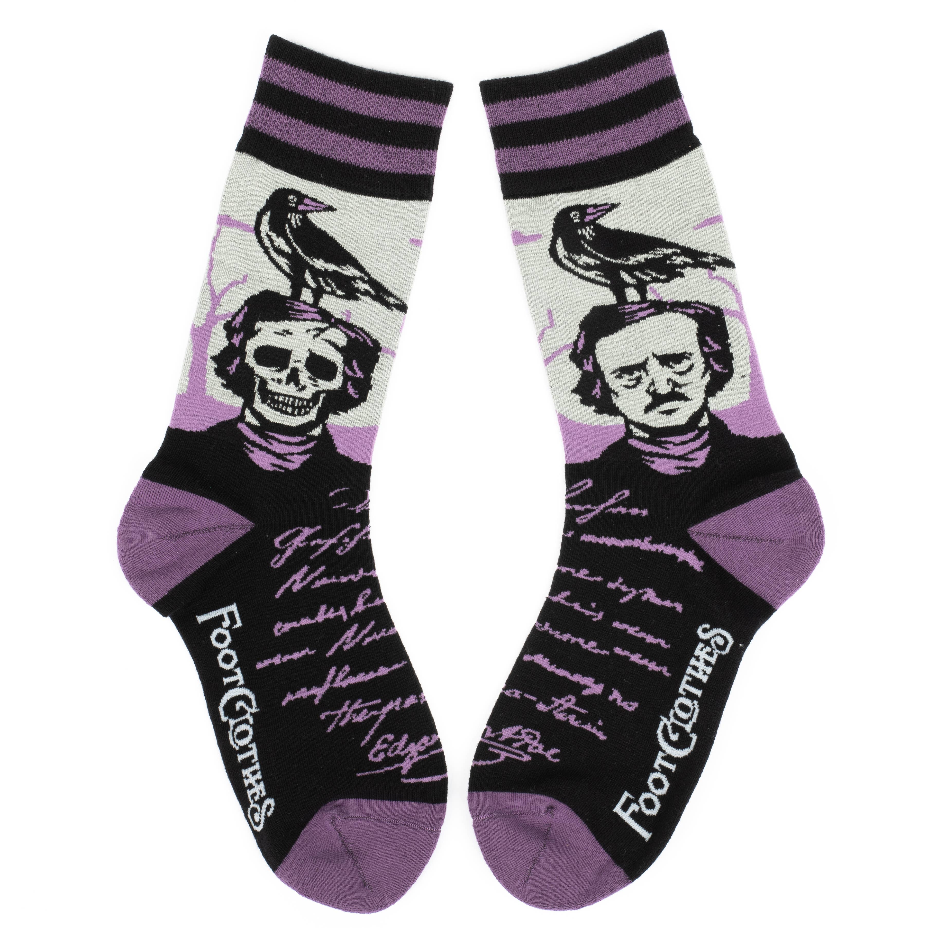 FootClothes LLC - Wholesale Sokken - Uniseks - The Raven Poe sokken2