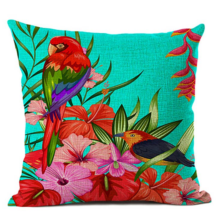 Tropische Vibe Kussensloop (18x18") - Exotisch Paradijs Decor voor wholesale door Floorora