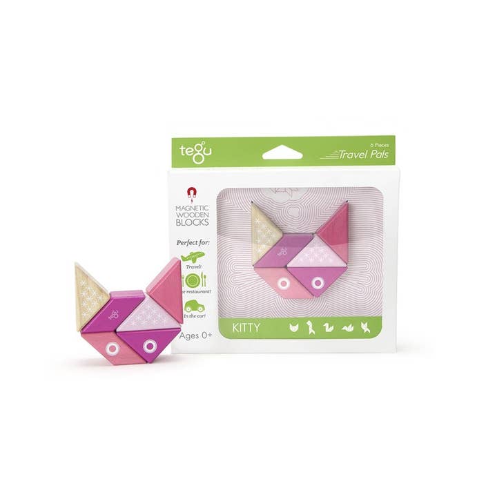 Tegu Europe – wholesale Wood toy – Child – Travel Pals - Magnetic Wooden Block Set8