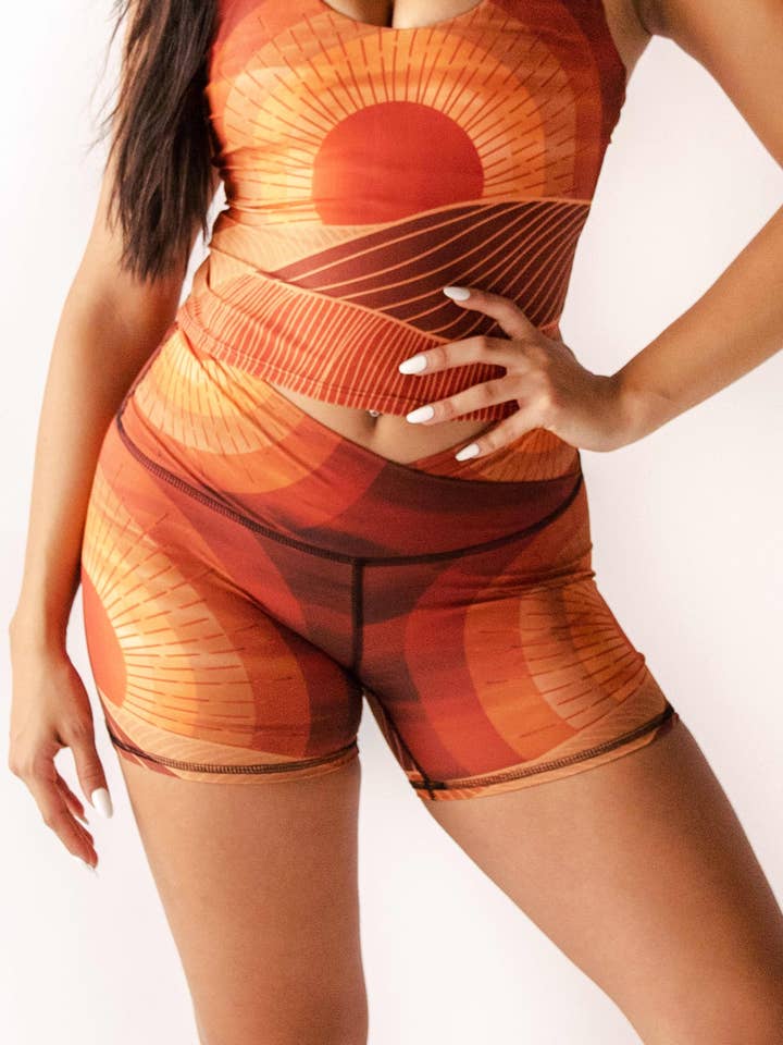 Movement Short in Light of Day for wholesale by Yoga Democracy