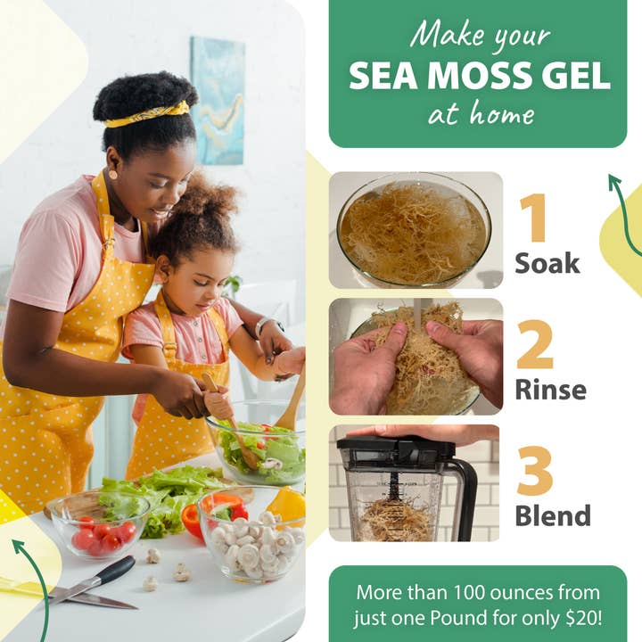 TrueSeaMoss - Wholesale Oral Supplement/Vitamin - CRAFTED RAW SEA MOSS