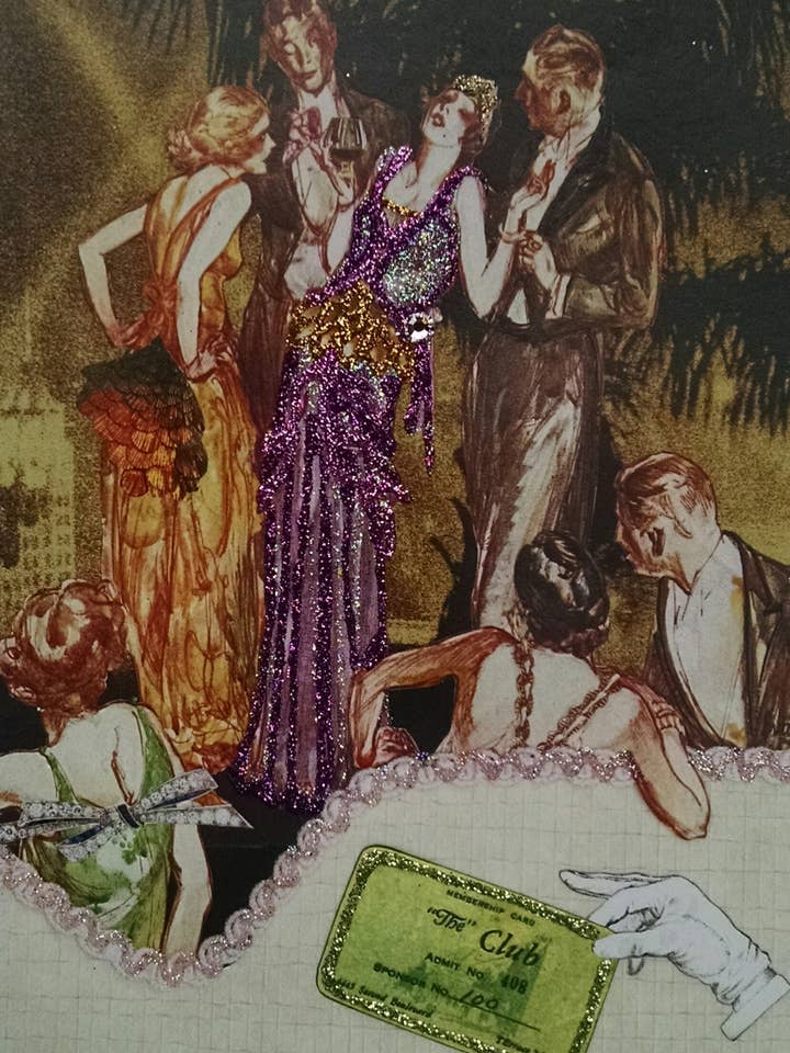 Carte populaire pour fille, carte de mode vintage, carte d'anniversaire pour la vente par Erica DiPaolo Designs