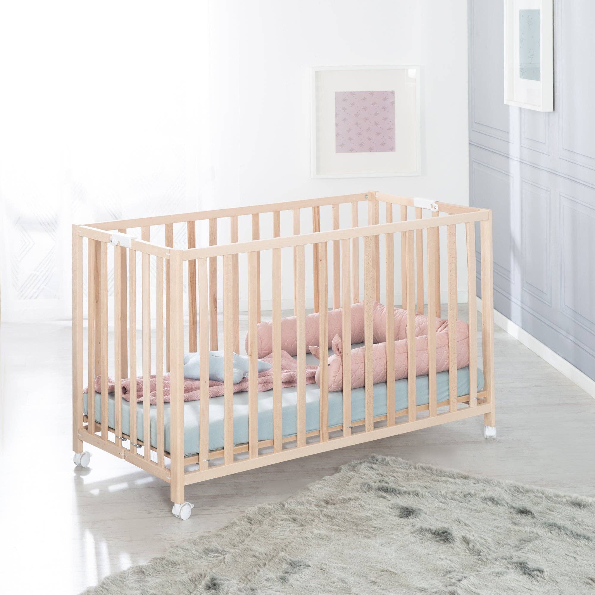 roba kids - Wholesale Bed - Kids & Baby - ROBA folding bed 'Fold Up', 60 x 120 cm, organic beech4