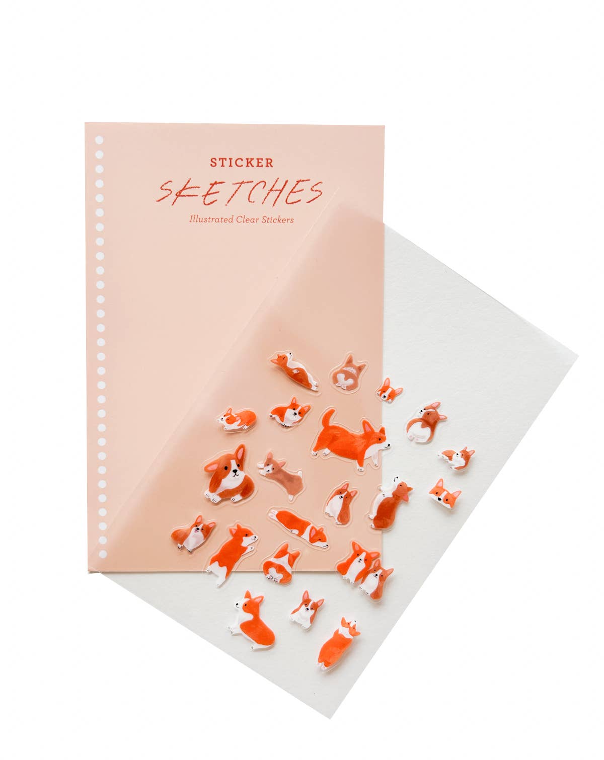 Girl of All Work - Wholesale Sticker - Corgis Sticker Sketches1