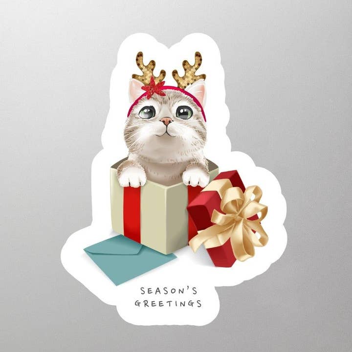 Season Greetings Sticker for wholesale by GraffMerch.com