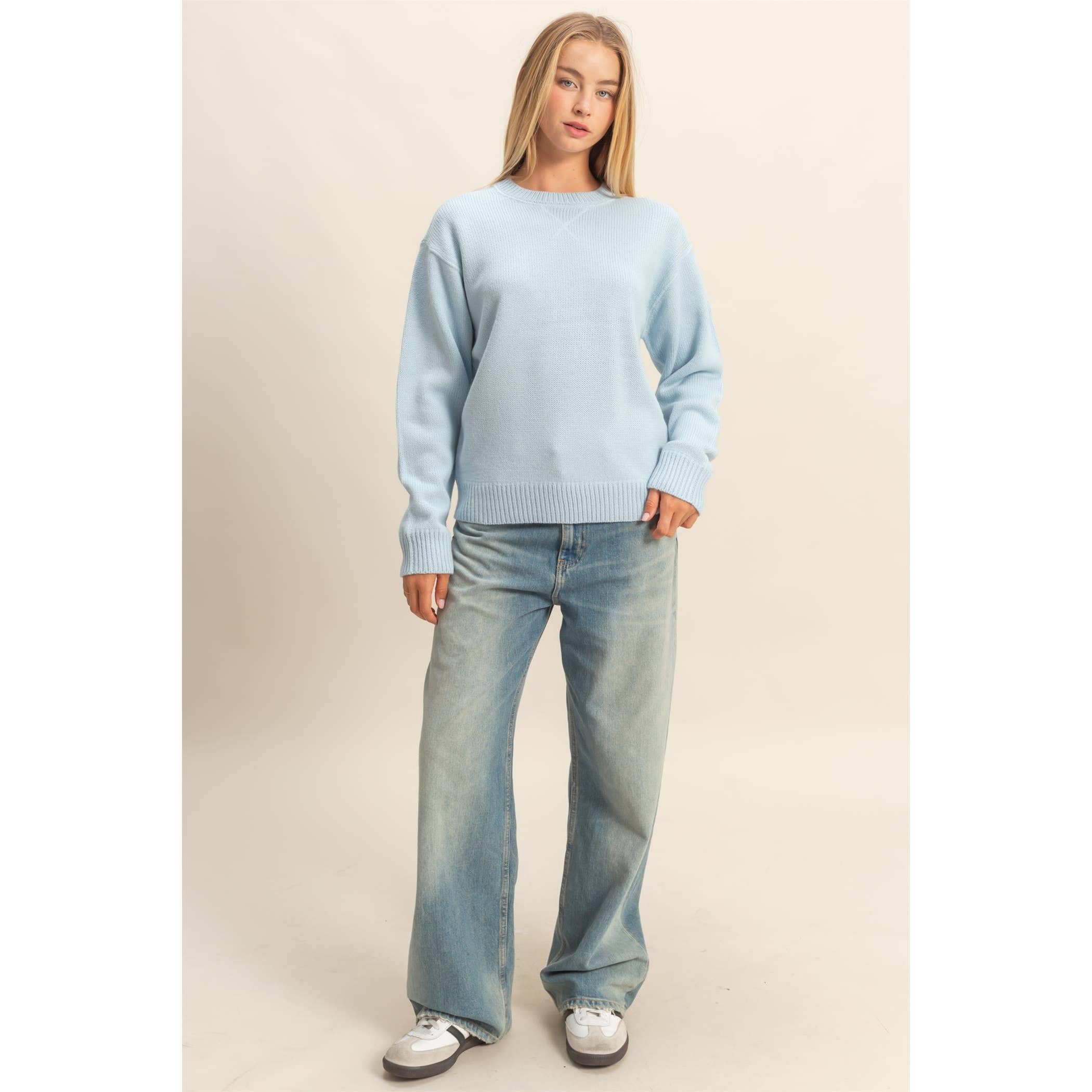 HYFVE - Wholesale Knit Sweater - Women's - Crew Neck Sweater16