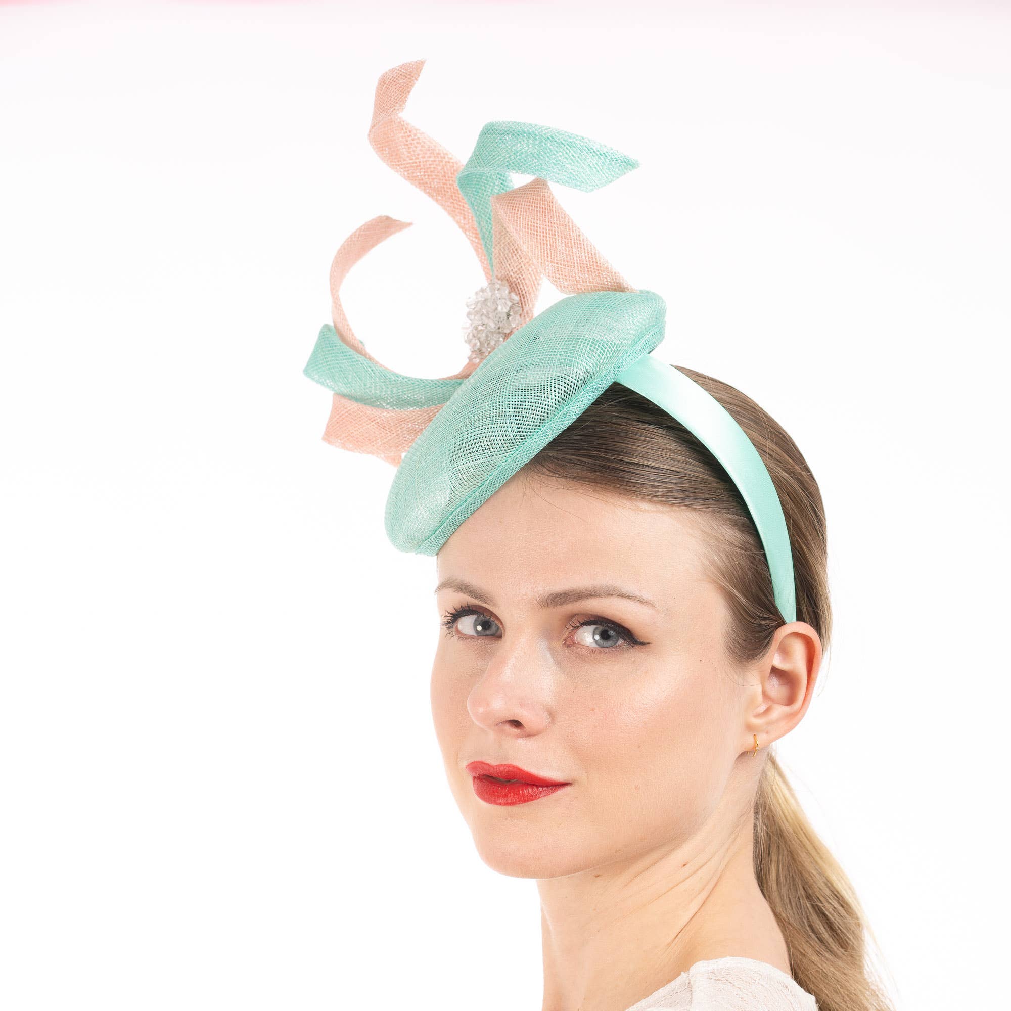 KaKyCo - Wholesale Fascinator Hat - Women's - Two tone S shape sinamay fascinator headband | 5939H7