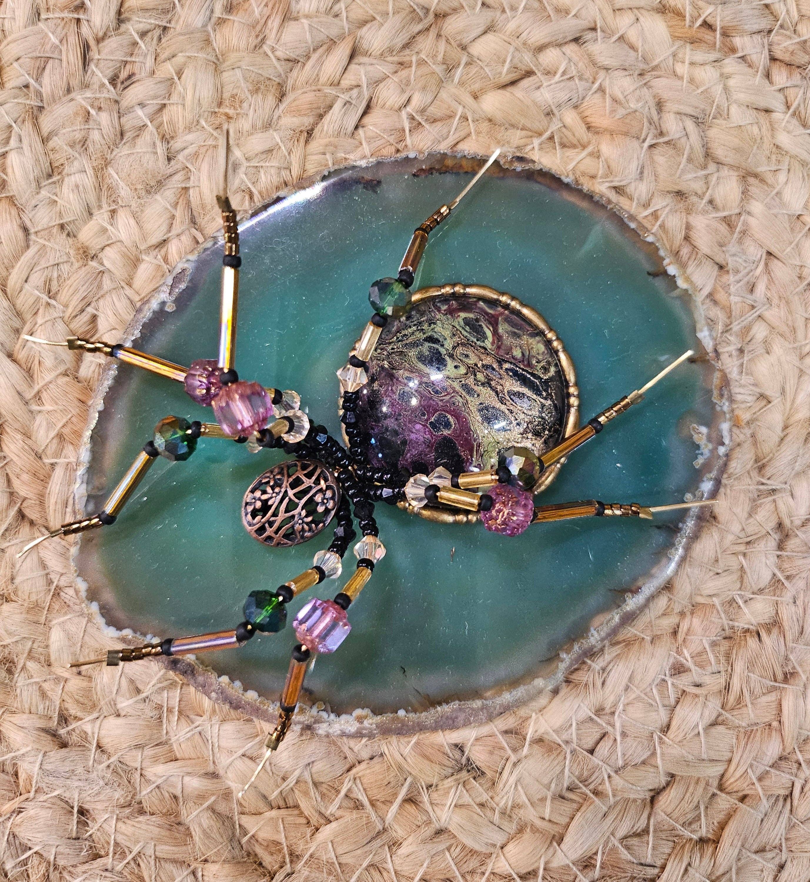 Jungle Relics - Wholesale Sculpture - Jeweled Insect and Creature Art: Small Stone and Bead Sculptures on Semi-Precious Stone13