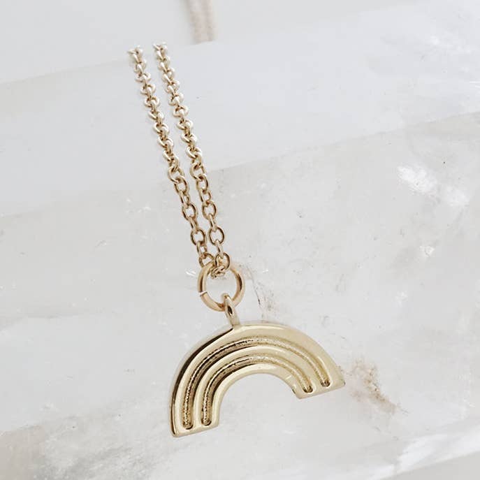 Magic Charm Rainbow Necklace for wholesale by Honeycat Jewelry