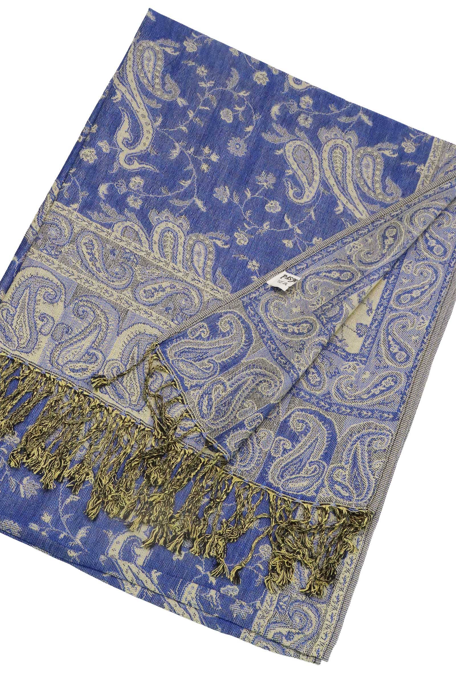 Sortiert Paisley-Blumen-Garten Pashmina-Schal mit Twist-Quasten für den Großhandel auf Faire13