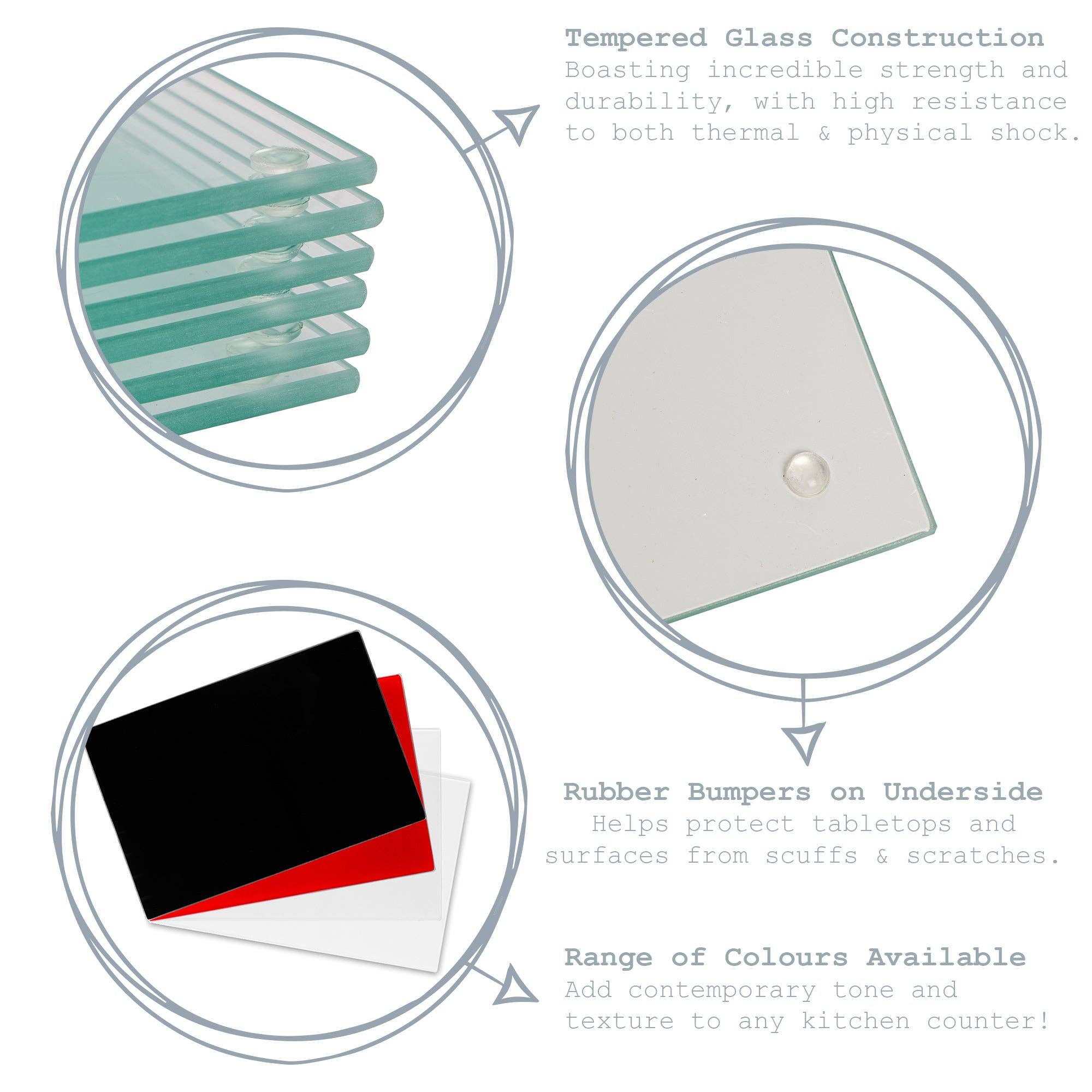 Rinkit Ltd – wholesale Coasters – Harbour Housewares Square Glass Coaster - White2