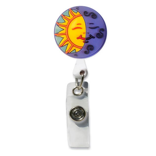 Smart Charms - Wholesale Badge Accessory - Women's - Sun & Moon Rubber Badge Holder