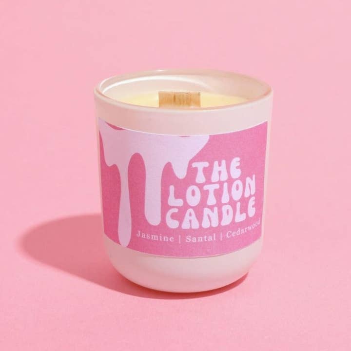 The Lotion Candle - Wholesale Jar/Filled Candle - Jasmine Santal Cedarwood Lotion Candle