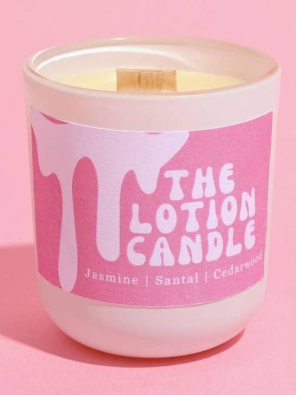 Jasmine Santal Cedarwood Lotion Candle for wholesale by The Lotion Candle