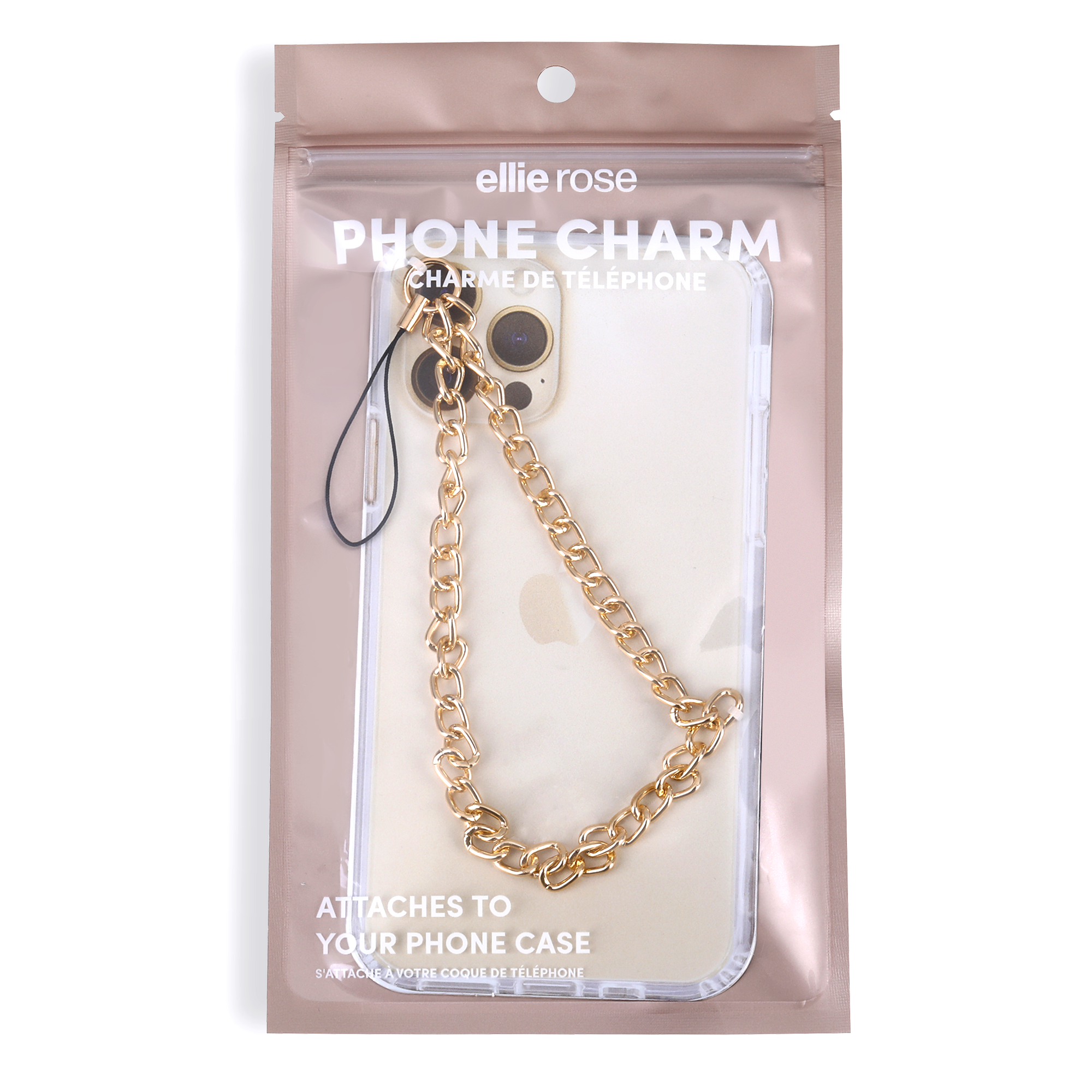 Ellie Rose - Wholesale Phonecase Strap - Phone Charm - Gold Metal1