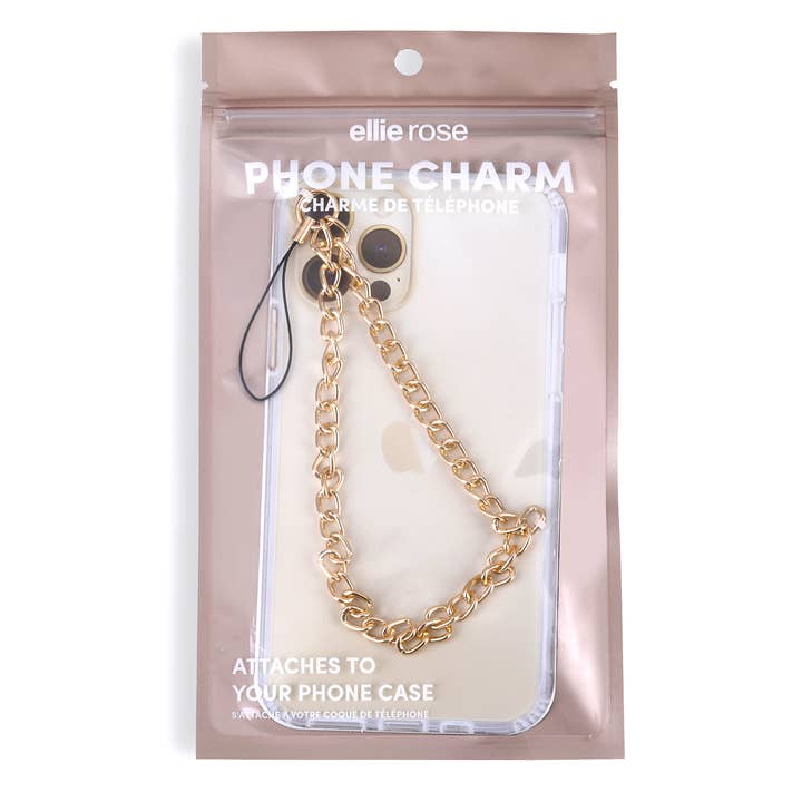 Ellie Rose - Wholesale Phonecase Strap - Phone Charm - Gold Metal1