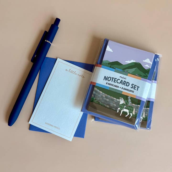 Mini-notitiekaarten set met enveloppen - Middeleeuwse ridderthema voor wholesale door Katiebird Prints
