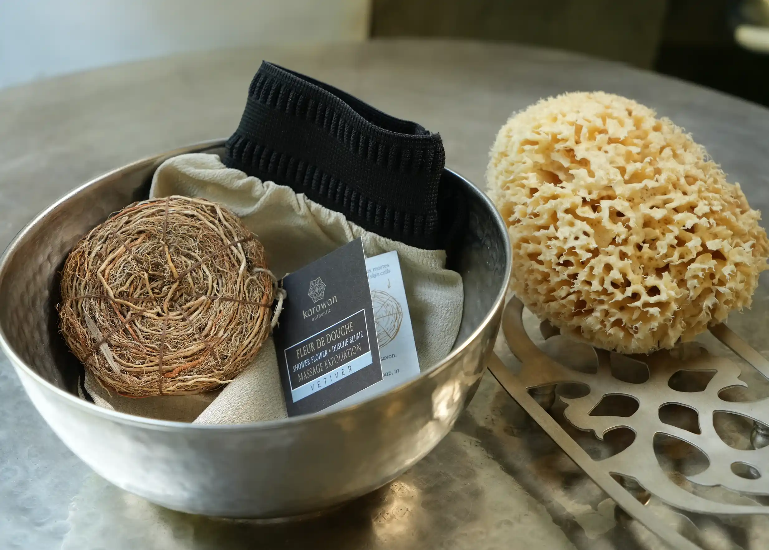 Karawan Authentic - Vente Luffa - FLEUR DE DOUCHE - VETIVER3