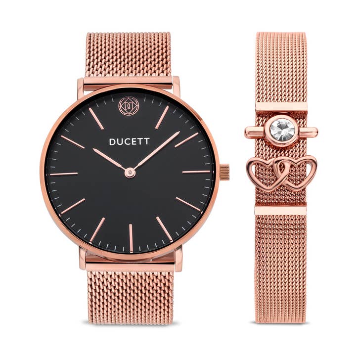 Black mesh + Mesh bracelet luxury rose gold for wholesale by DUCETT