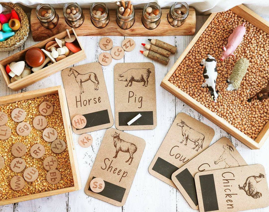 Timber Tots - Wholesale Learning cards – Child & baby - Farm Animal Flash Cards3