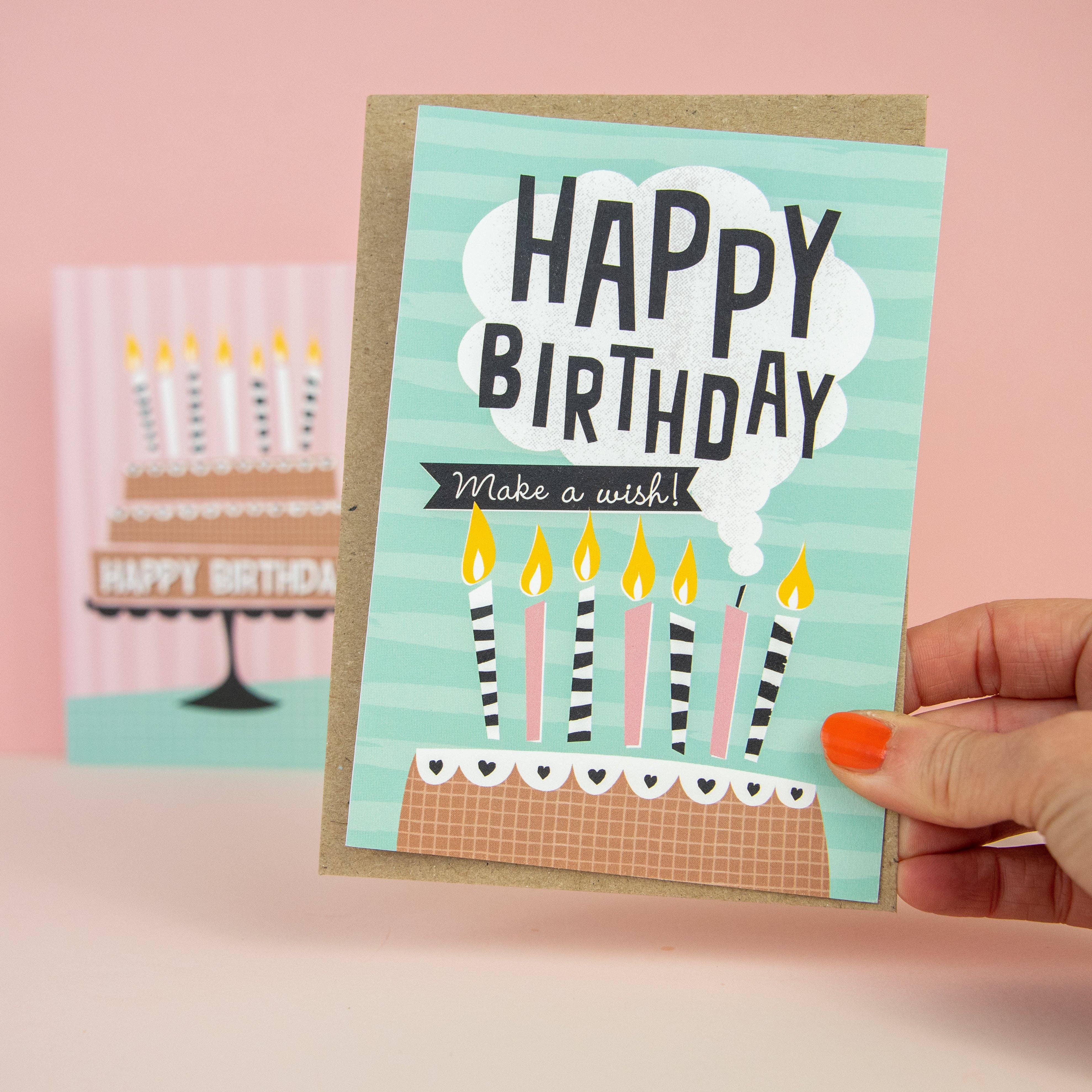 Zedig Design – wholesale Födelsedagskort – Födelsedagskort - gör en önskan1