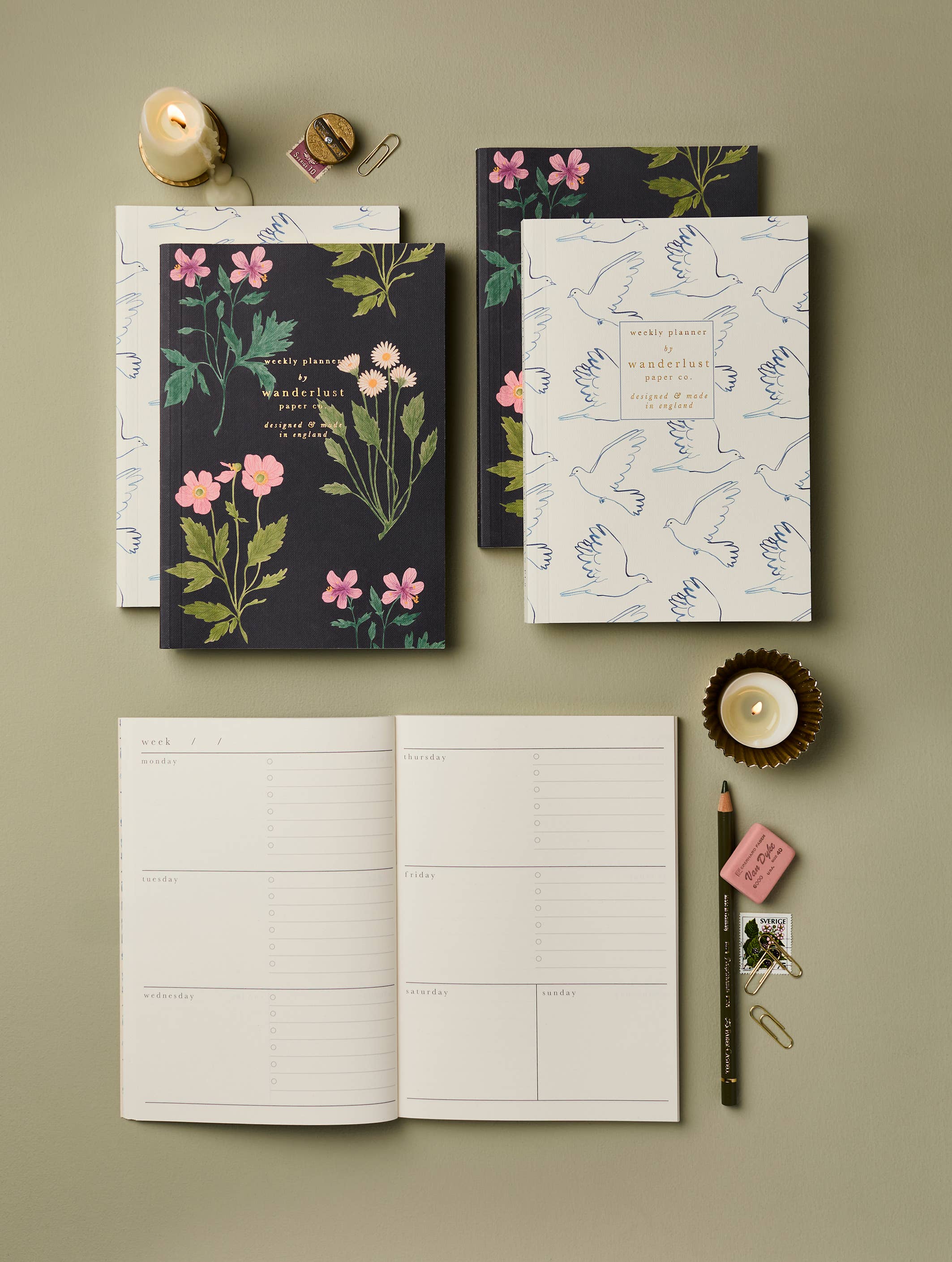 Wanderlust Paper Co - Wholesale Planner - Doves Weekly Planner 1