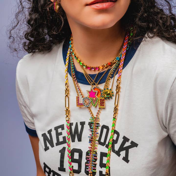 TOVA - Wholesale Pendant/Charm Necklace - Sarina Necklace in Watermelon POP2