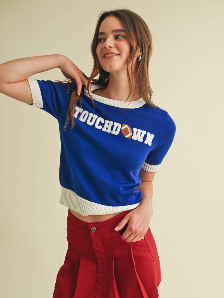 CSW18039 - MAGLIA "TOUCHDOWN" per la vendita all'ingrosso da parte di Cloud Ten