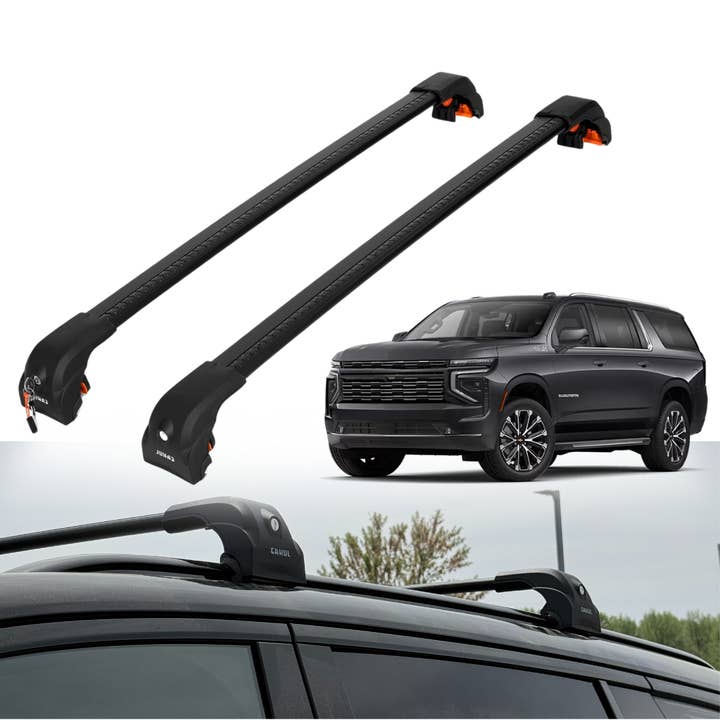 Erkul — Barres de toit 220 lb compatibles avec Chevrolet Suburban 2021–2026 — Noir pour la vente par Erkul Auto USA