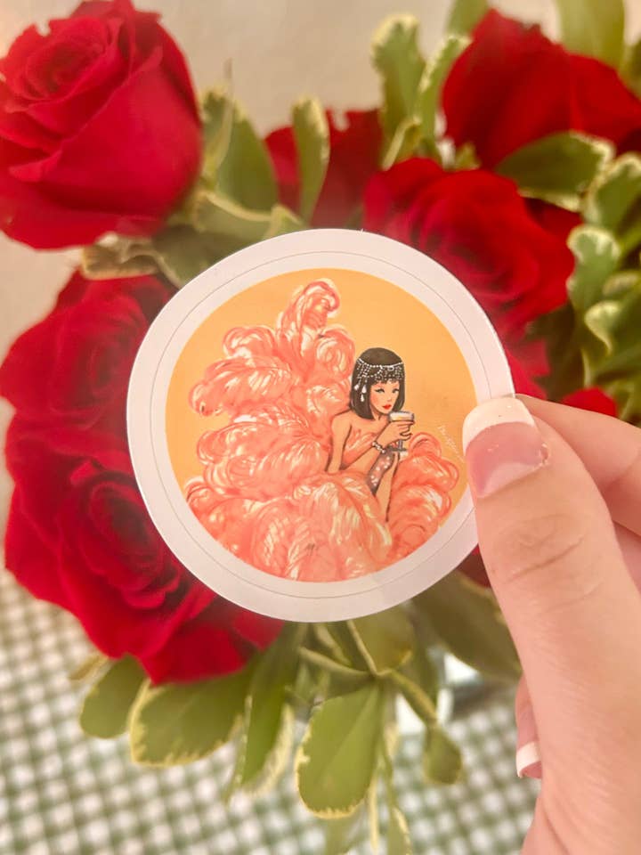 Showgirl-inspirierter Aufkleber für den Großhandel von Scents & Sensibility