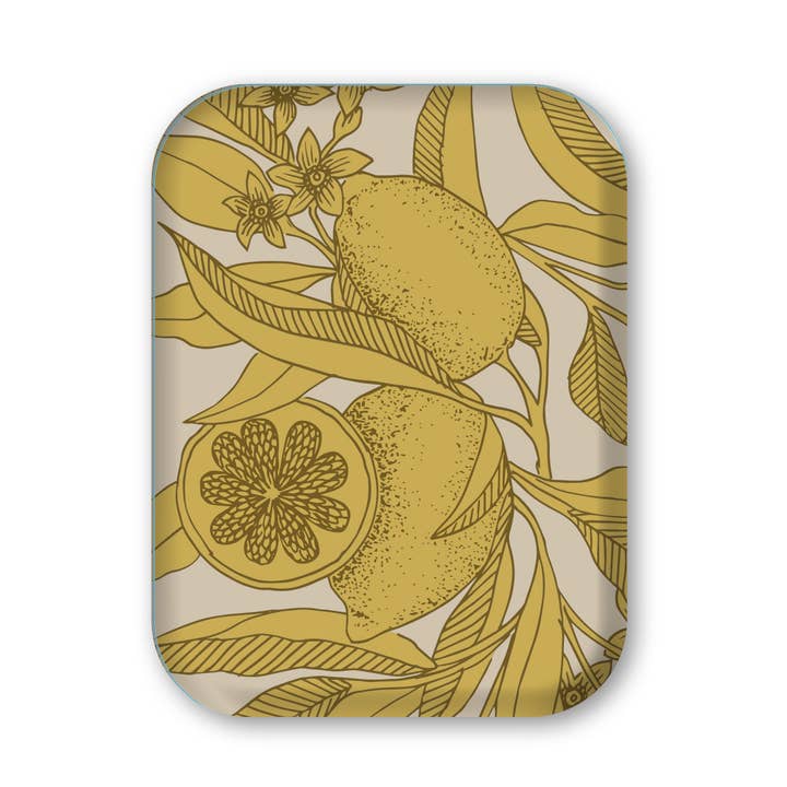 Rechthoekige schaal "Citroenen" - 27x20 cm voor wholesale door Le cerisier blanc