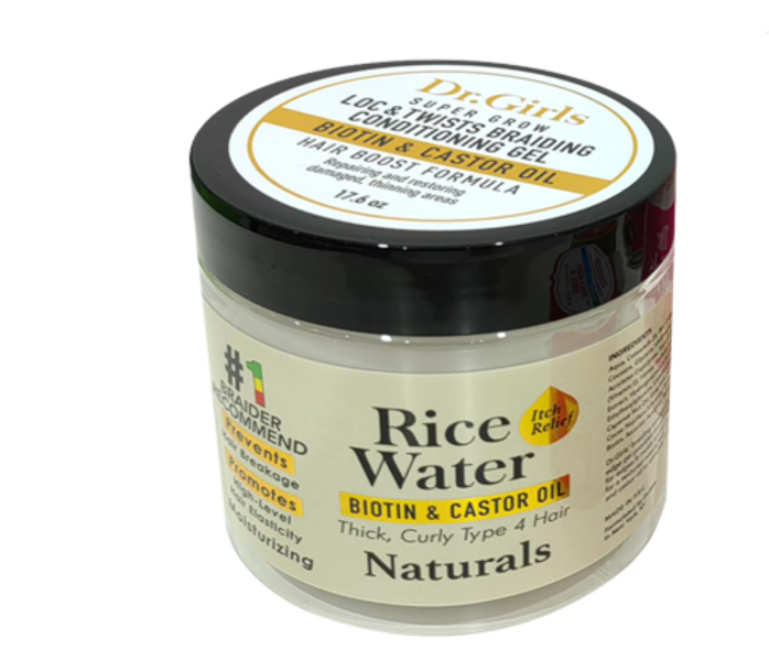 Majestic Wholesale - Wholesale Hair Styling Gel/Mousse - DR. GIRLS LOC&TWIST BRAIDING GEL RICE WATER ASSORT 17.6OZ0