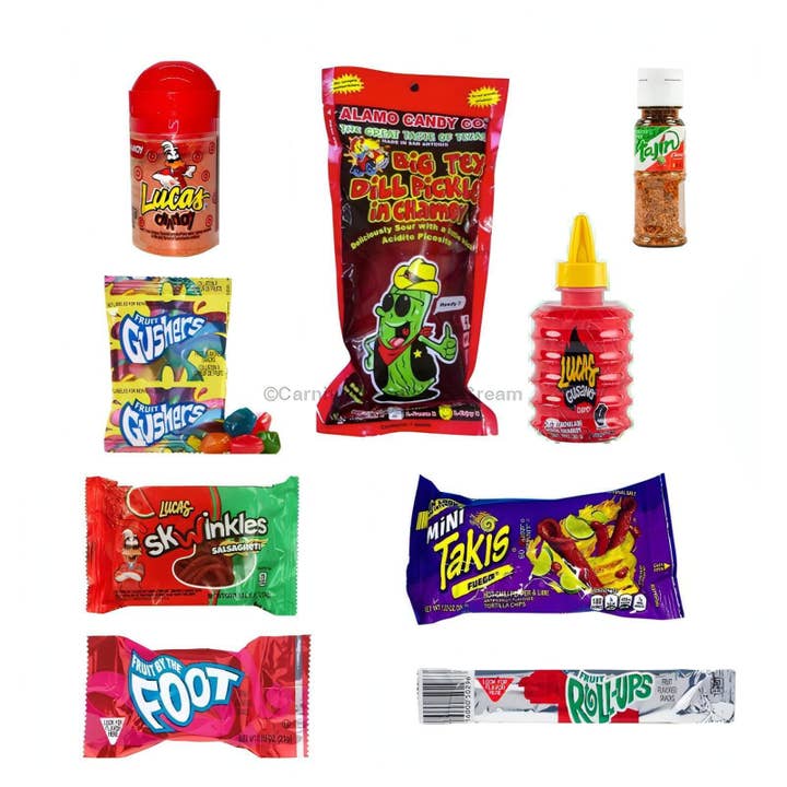 Carnival Candies & Ice Cream Inc. - Wholesale Gummy - Chamoy Pickle Kit (9 Count) with Alamo Chamoy Pickle1