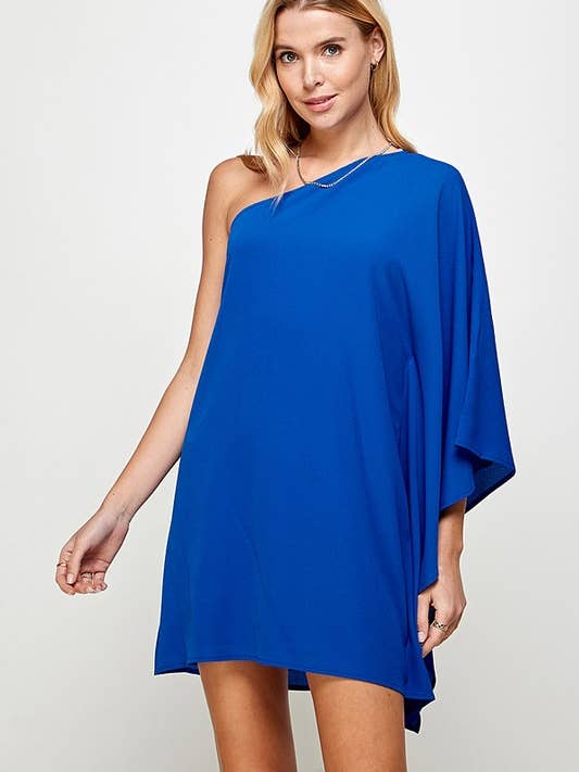 Twentyten - Wholesale Dress - Women's - One-Shoulder Spring Adventure Dress 5148IMD8