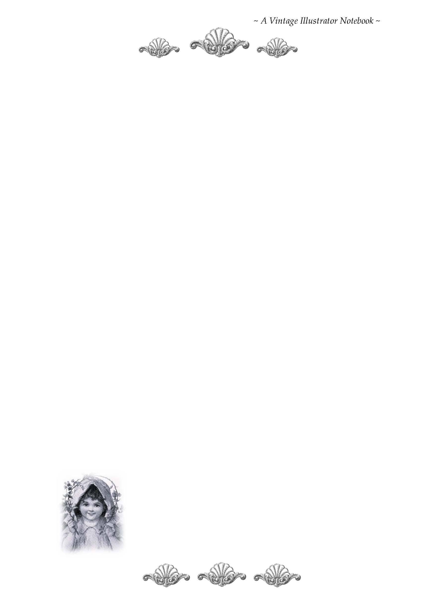 VINTAGE LADIES COLLECTION - Wholesale Scrapbook - Vintage Illustrators Collection: PHOEBE SPIRALBOUND NOTEBOOK17