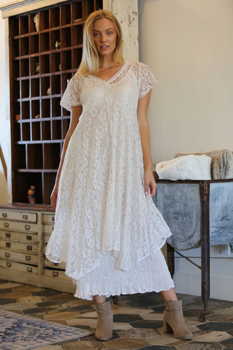 Nostalgia - Wholesale Dress - Women's - E1N47-ASIS LACE DRESS1
