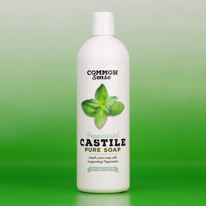 Pepermunt Castile - 16 oz voor wholesale door Common Sense Soap