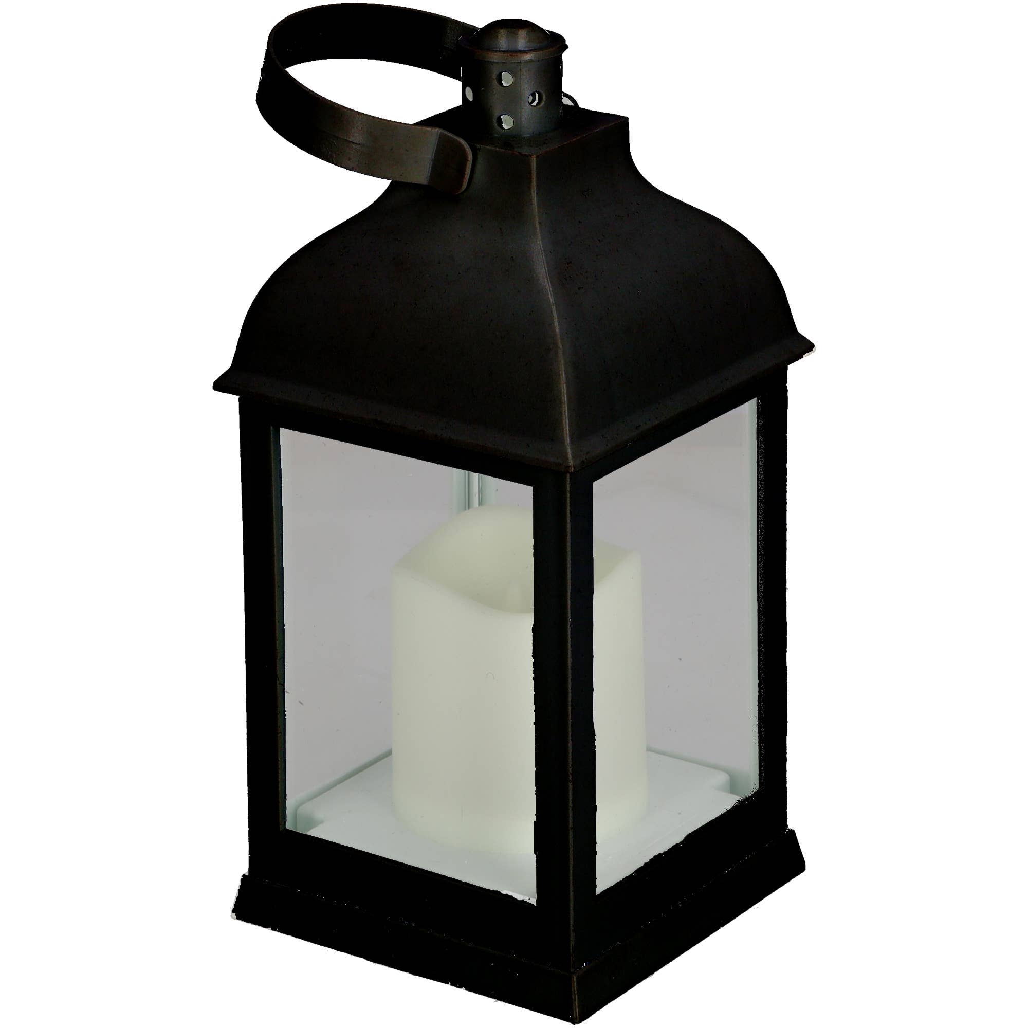 Vosteen - Wholesale Lantern - LED plastic grave lantern, H/W/D 22/10/10cm, black0