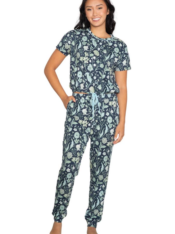 DROP SHOULDER TEE & JOGGER SET for wholesale by LATTELOVE