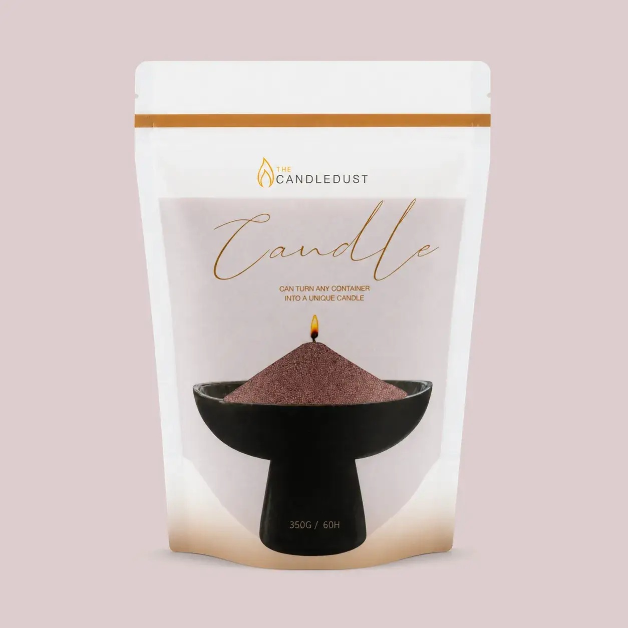 Peacan ongeparfumeerde kaars Sand 350 g/0,73 lb + 5 lonten voor wholesale door The Candledust
