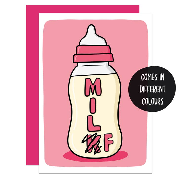 MILF-flaske Ny Baby A6-kort for engroshandel hos TeePee Creations