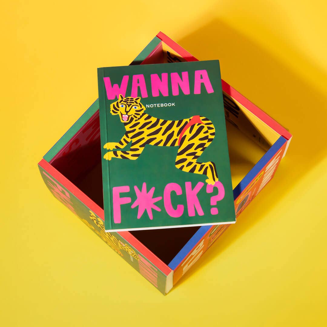 Redy. – wholesale Notebook – Wanna F*ck? Plain Notebook with Illustrated Cover2