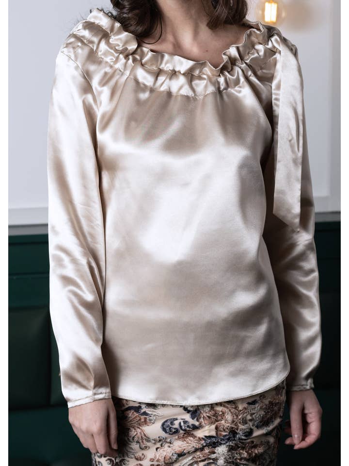 Rachel Walters Collection – wholesale Blus - Dam – Freya blus Champagne