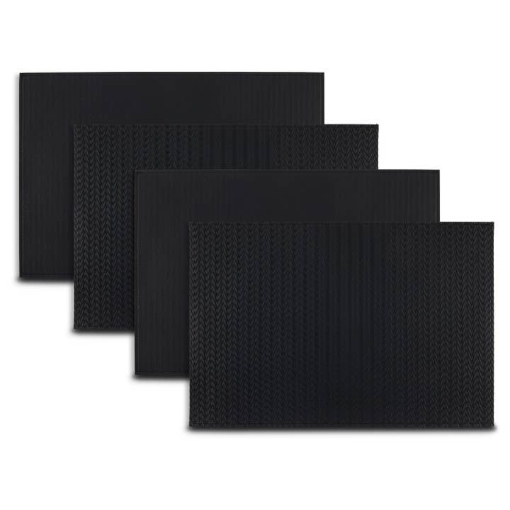 Set di 4 tovagliette reversibili in pelle vegana Hudson 30x45 cm per la vendita all'ingrosso da parte di Ala Carte (By Dainty Home)