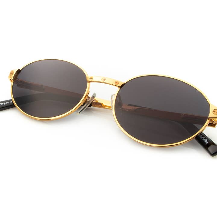 Love Collection: Pac 24KT Gold (Jet Black) for wholesale by Vintage Frames Company