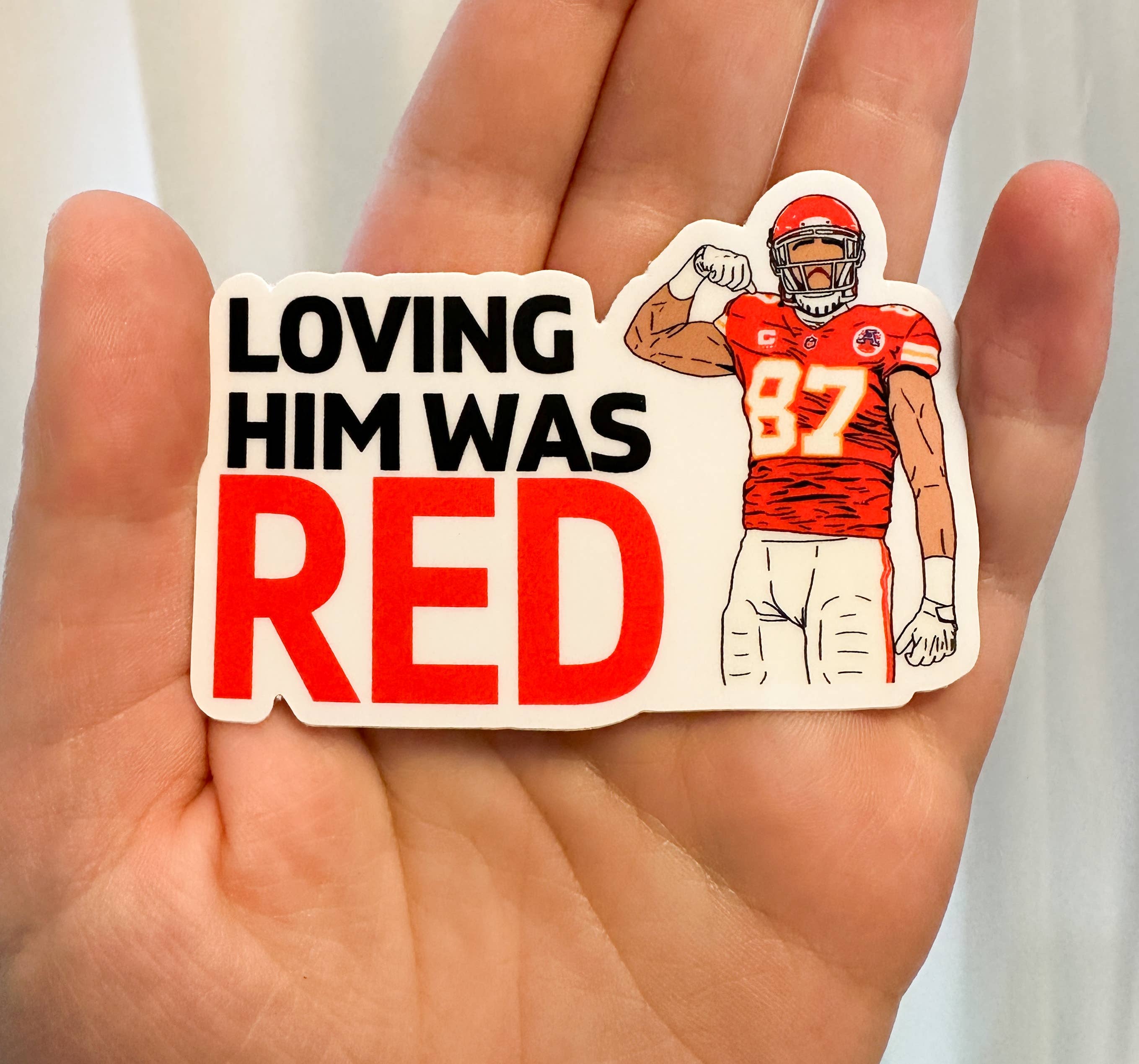 Vandy Visuals Shop - Wholesale Sticker - KC Chiefs Travis Kelce Taylor Swift weerbestendige sticker1