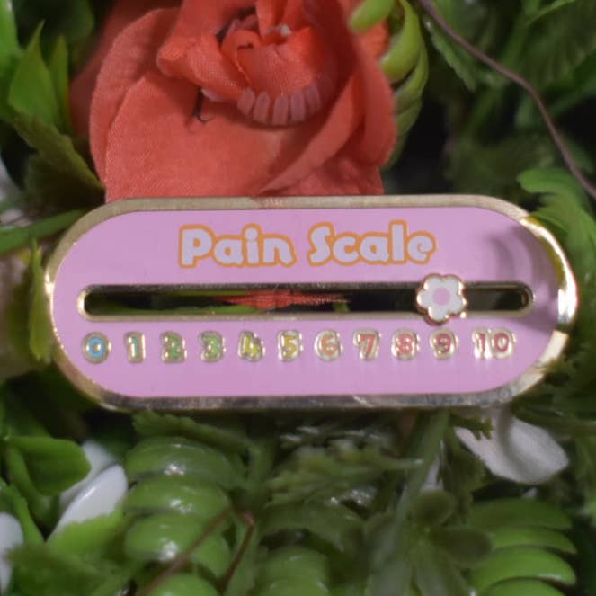 Sliding Pain Scale Pin for wholesale by Bibipins