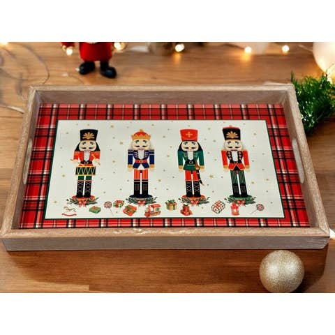 DNS Designs - Wholesale Decorative Tray - Nutcracker Wood Tray